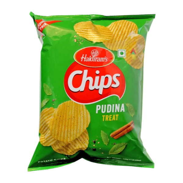 HR CHIPS PUDINA TREAT 120G
