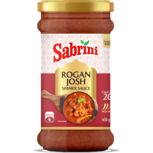 Rogan Josh Simmer Sauce 400g / Sabrini