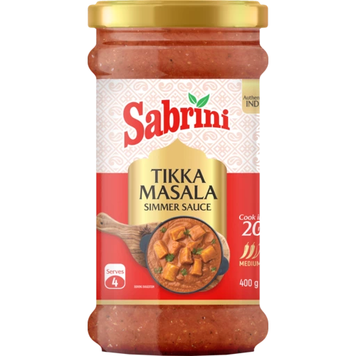 Tikka Masala Simmer Sauce 400g / Sabrini