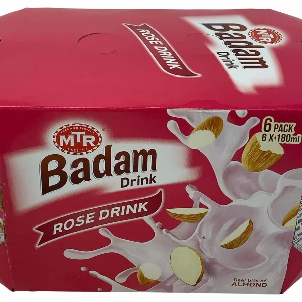 MTR Rose  Badam Drink 180ml 6pack