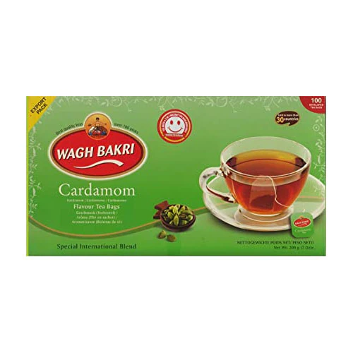 WAGH BAKRI Cardamom Tea Bags 50g