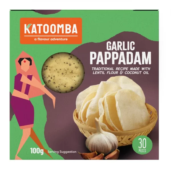 KT Garlic Pappadam 100g