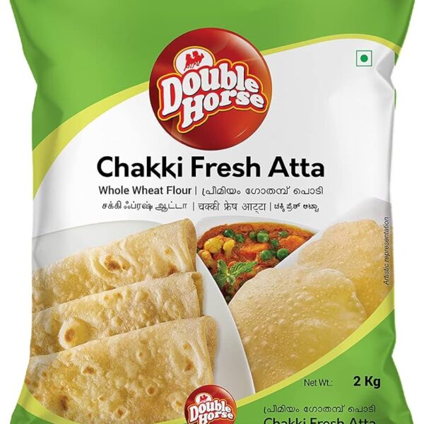 Double Horse Chakki Fresh Atta 2Kg