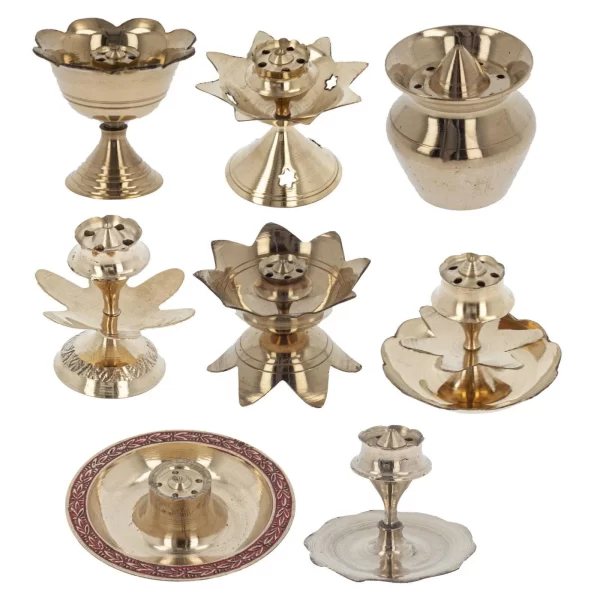 Incense stand brass mini