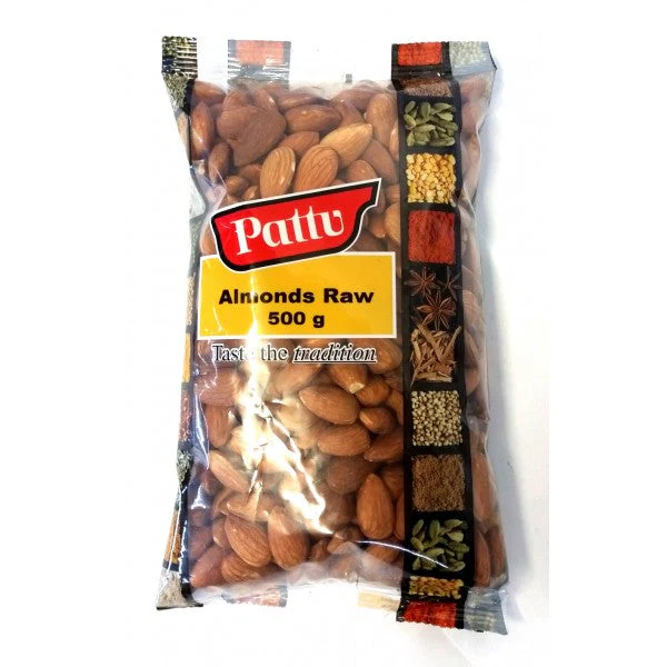 ALMONDS RAW 500G PATTU