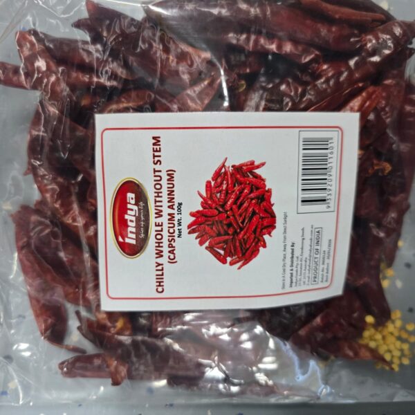 RED CHILLY WHOLE 500G - INDYA