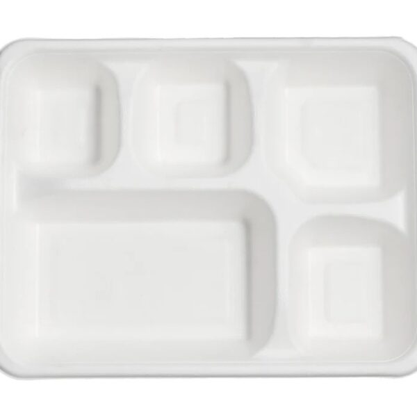 Biodegradable Mealtray 5Compartment plate