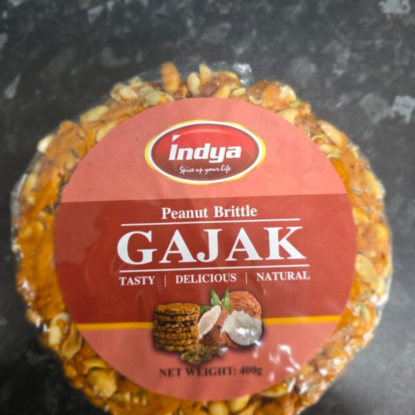 Indya Round Gajak Peanut Chikki 400g