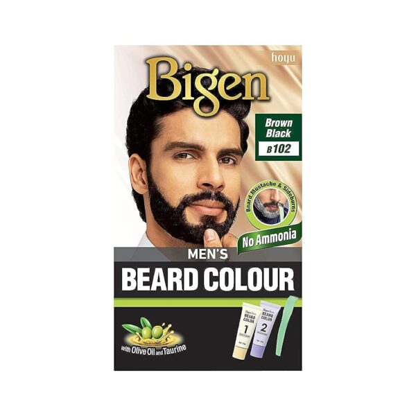 Bigen Mens Beard Colour Brown Black B102 40gm