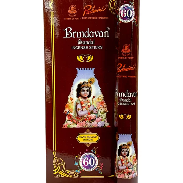 BRINDAVAN SANDAL INCENSE (PADMINI HEX) - 17G