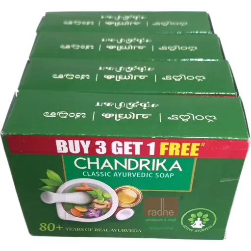 chandrika soap  125g x3