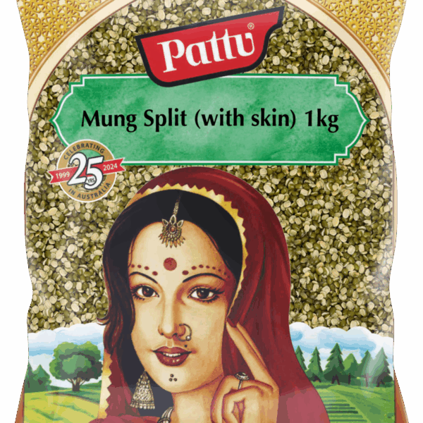 Mung Split (with skin) 1kg / Pattu