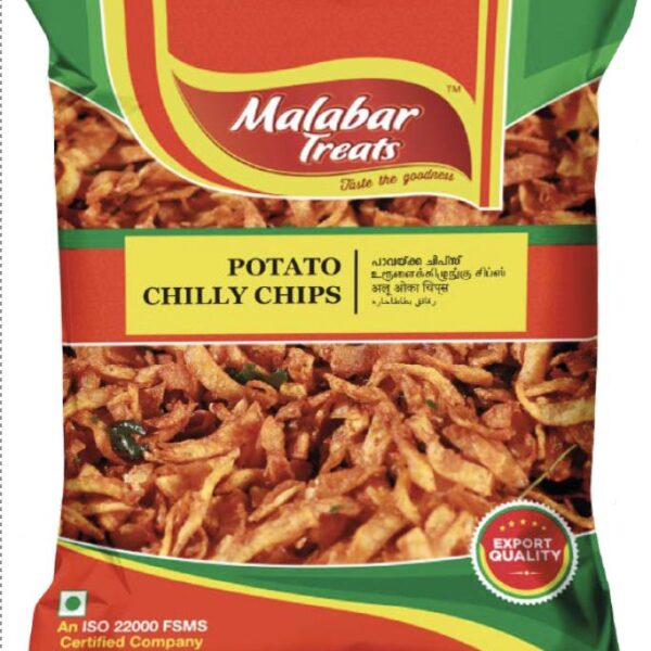 Potato chilly chips 200g  Malabar Treats