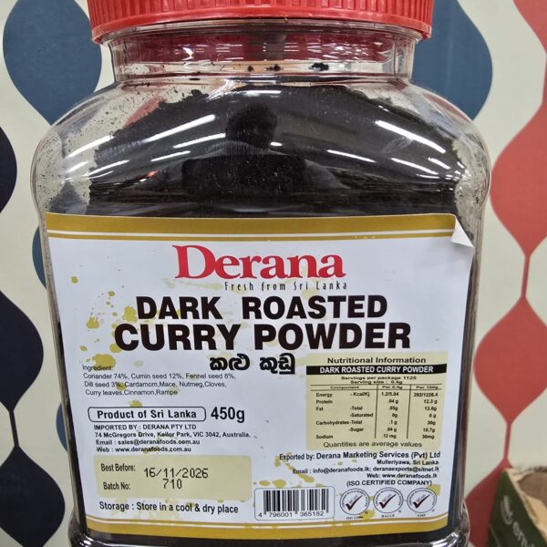 Dark roast curry powder 450g Derana
