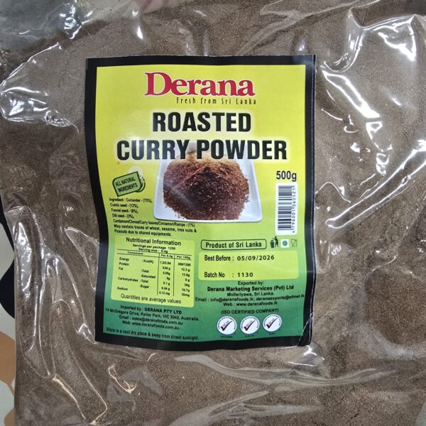 Roasted curry powder 500g Derana