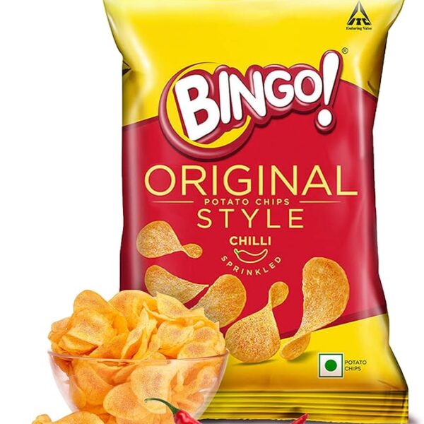 Bingo original potato chips chilli 90g