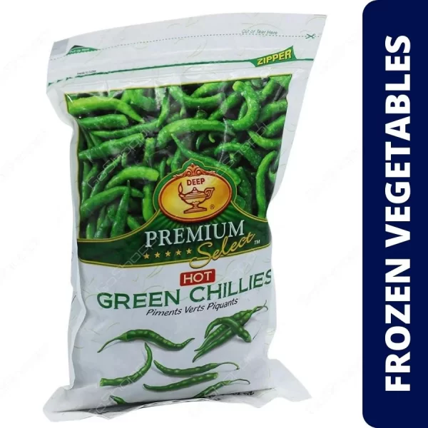 Green chili (Hot ) 340g  Deep