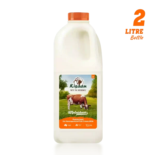 kisaan Un-homogenized Full Cream Milk - 2L