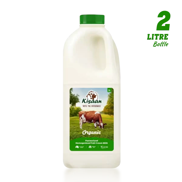 kisaan Full Cream Organic Milk - 2L