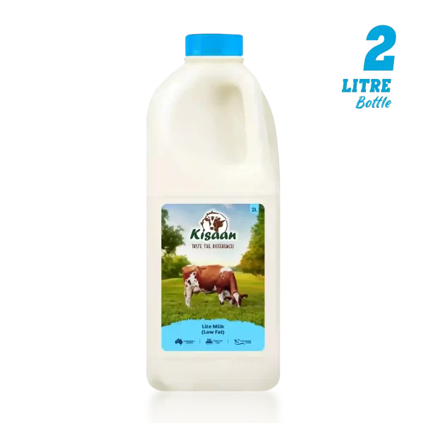 kisaan Low Fat Milk - 2L Bottle