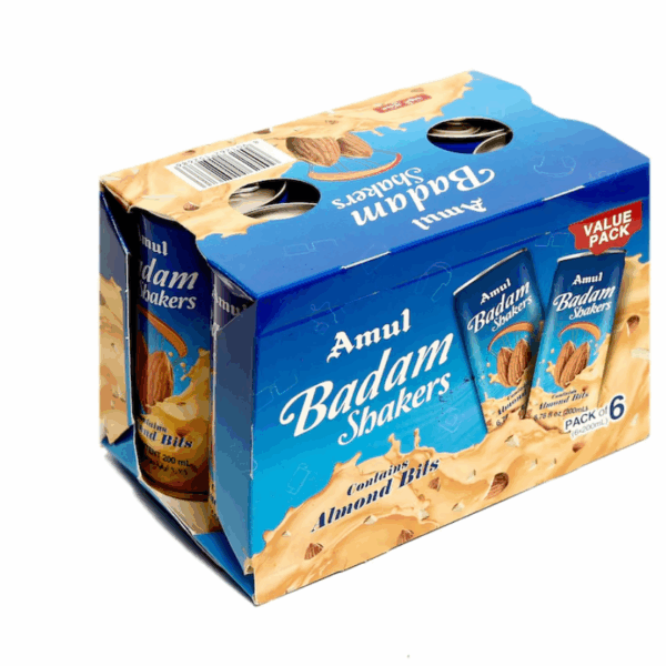 Amul Badam Shakers 200mL x 6 pack