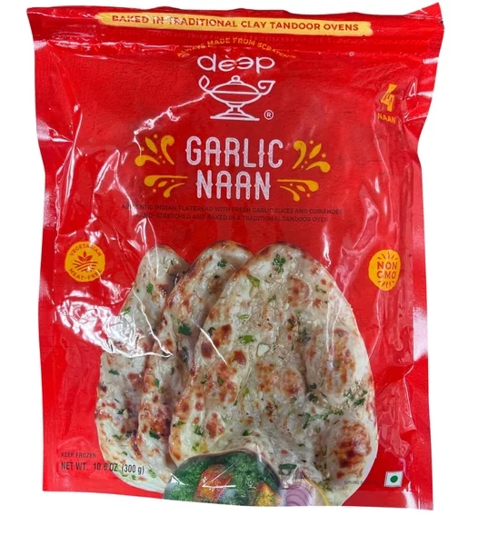 Deep Garlic naan 4pc