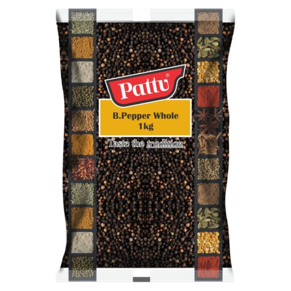 Black Pepper Whole 1kg  Pattu