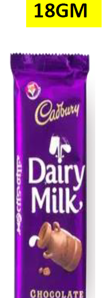 Cadbury dairy milk chocolate 18gm