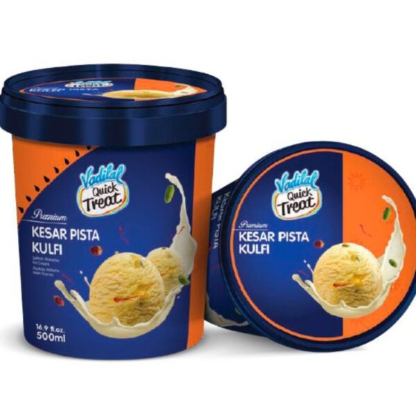 Vadilal Kesar Pista Kulfi 500ml