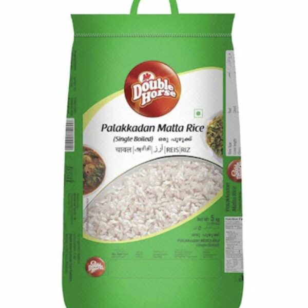 Double Horse Palakkadan long gain single Matta Rice  10kg