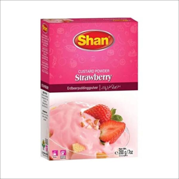 Custard Powder - Strawberry   Shan 200g