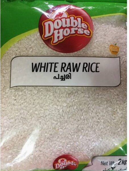 White Raw Rice  2 kg double horse