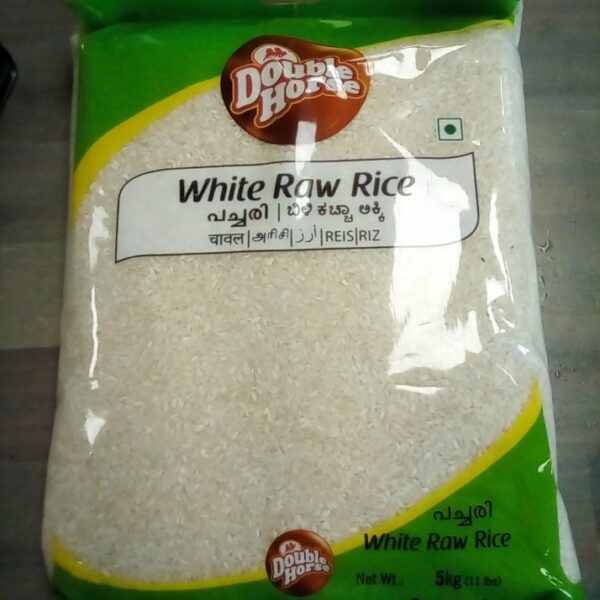White Raw Rice 5Kg double horse