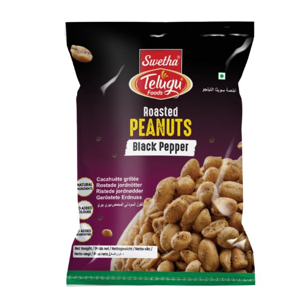 Roasted Peanuts Black Pepper 140g Swetha