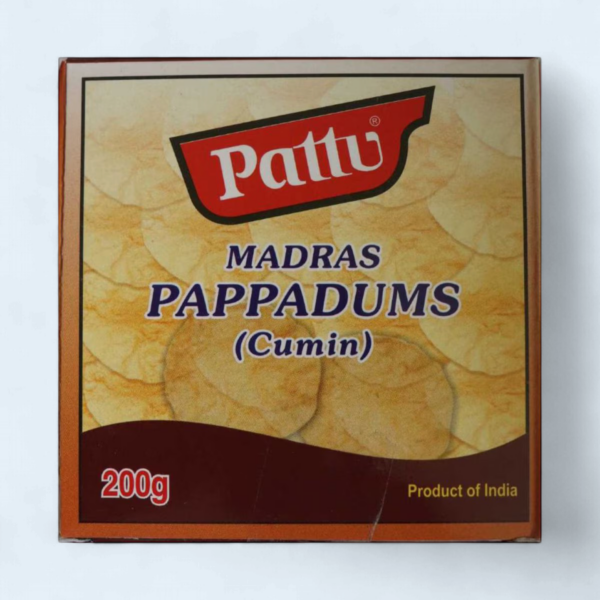 Cumin Pappad Madras 200g  Pattu