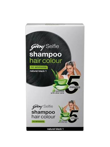 Godrej Selfie Shampoo Hair Colour - BLACK