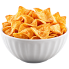 Golden Crunch Chips in White Bowl